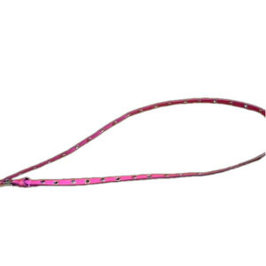 Pink  1/2” wide 39” long studded belt with hole every 2”